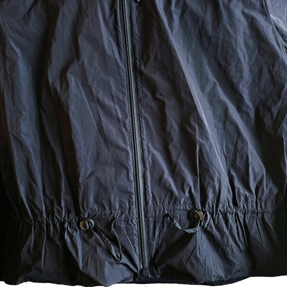 VALENTINO NAVY RUFFLE TRIM NECK TIE JACKET (40) - Picture 14 of 15